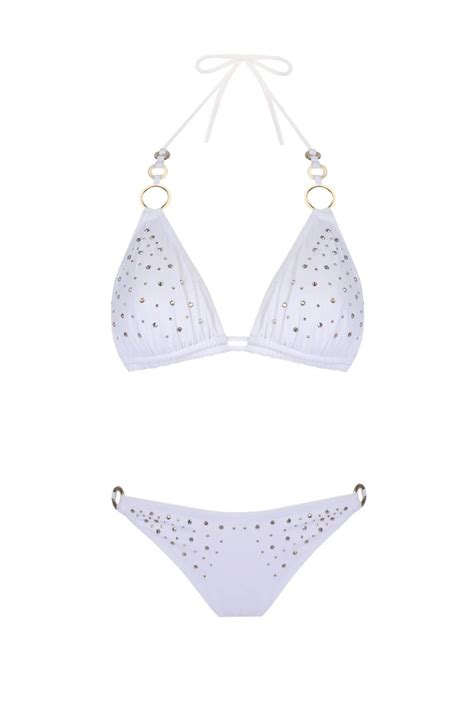 ZEKİ Zeki Taşlı ve Halka Detaylı Beyaz Bikini Takımı Fiyatı Yorumları