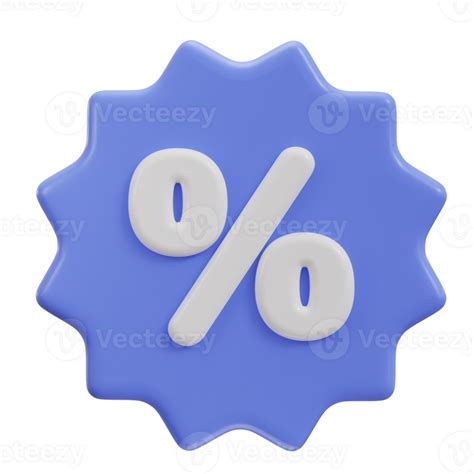 3d Discount Percentage Icon 30773520 Png