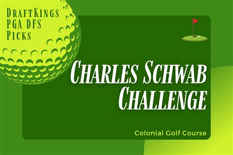 2023 PGA DFS Charles Schwab Challenge DraftKings Preview