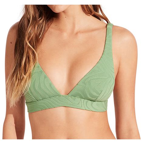 Seafolly Secondwave Longline Tri Bikini Top Damen Online Kaufen