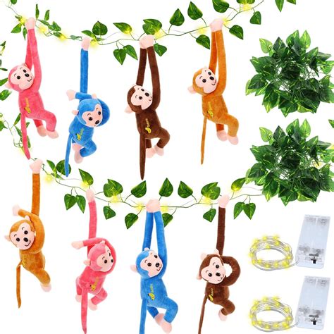 Gemscream 12 Pcs Monkey Party Decoration Include 8 Pcs 178