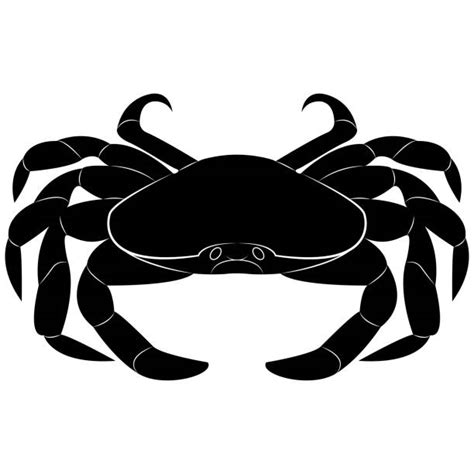 60 Silhouette Of Cancer Crab Tattoos Stock Illustrations Royalty Free