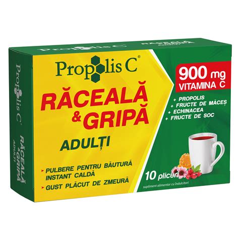 Propolis C Raceala Si Gripa Adulti Plicuri Fiterman Ph Farmacia