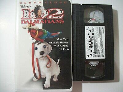 102 Dalmatians VHS 2001 Clam Shell Gérard Depardieu Glenn Close