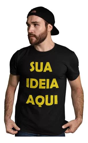 Camiseta Camisa Personalizada Algodão Sua Ideia Logo Empresa MercadoLivre