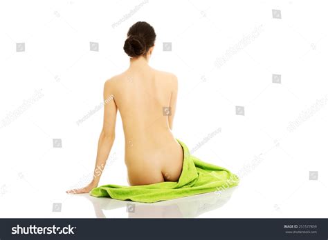 Back View Nude Woman Sitting On Stock Photo 251577859 Shutterstock