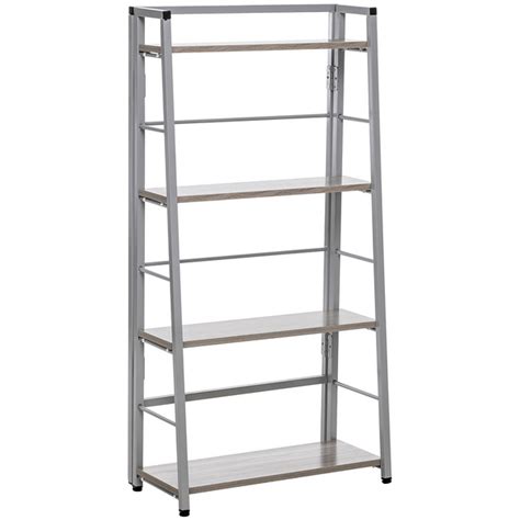 Стеллаж раскладной Leset Пако 1200 трапеция (каркас серый, Атлас ...