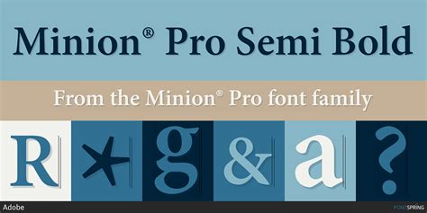 minion pro essential font
