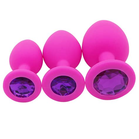 Domi Pcs Crystal Jewelry Butt Plug Colorful Toy Massager Silicone Anal Plug Sex Toys In Anal
