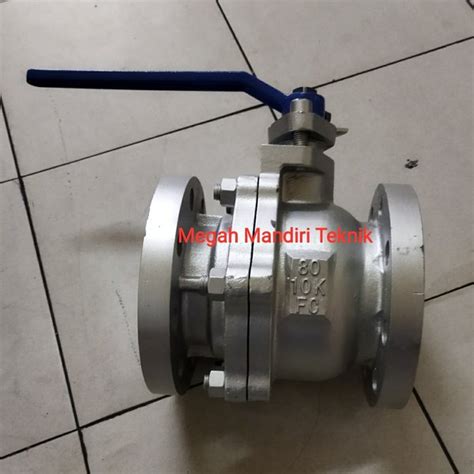 Jual Ball Valve Stop Kran Cast Iron Besi Flange Jis K Inchi Dn