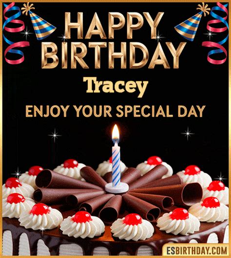 Happy Birthday Tracey  🎂 Animated Images Wishes And Music 【27 S】