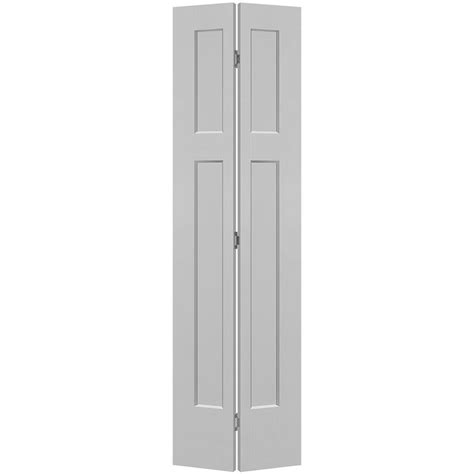 Masonite 24 In X 80 In 3 Panel Winslow Hollow Core Silver Bullet Molded Composite Bi Fold Door