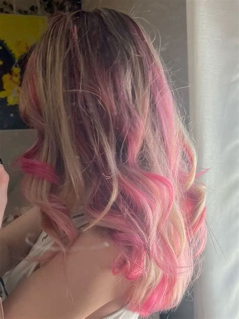 Pink Blonde Hair Ideas Pink Blonde Hair Hair Streaks Hair Inspo Color