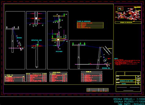 Distribucion De Media Tension En Autocad Librer A Cad