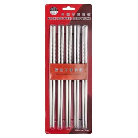 Vỉ 5 đôi đũa cao cấp chất liệu inox, ĐŨA INOX SIÊU BỀN - MÃ: DUA2897 ...