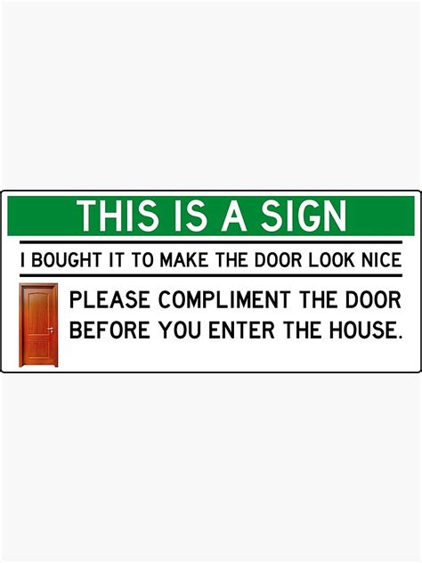 "Funny Door Sign Sticker or Poster" Poster for Sale by yinzblindhund ...