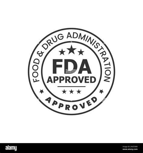 fda approved logo vector