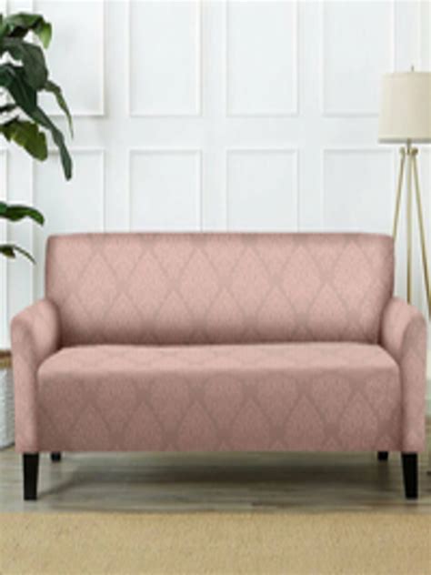 Buy Cortina Pink Ethnic Motifs Printed 2 Seater Sofa Cover Sofa