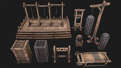 medieval torture device pack  model  dereza