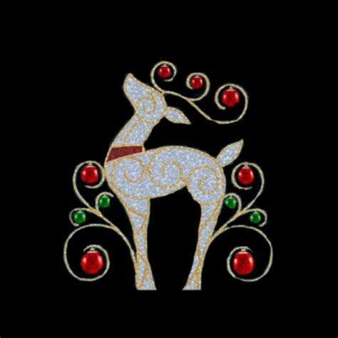 6.5' Reindeer With Ornamentation Holiday Display- Creative Displays