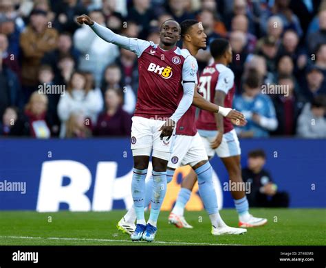 Aston Villa S Moussa Diaby Celebrates Scoring Their Side S Second Goal