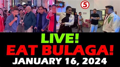 EAT BULAGA TV5 LIVE TODAY January 16 2024 EAT BULAGA LIVE STREAMING