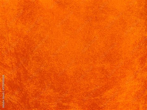 Orange Velvet Fabric Texture Used As Background Empty Orange Fabric