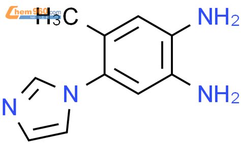 131885 80 8 1 2 Benzenediamine 4 1H imidazol 1 yl 5 methyl 化学式结构式