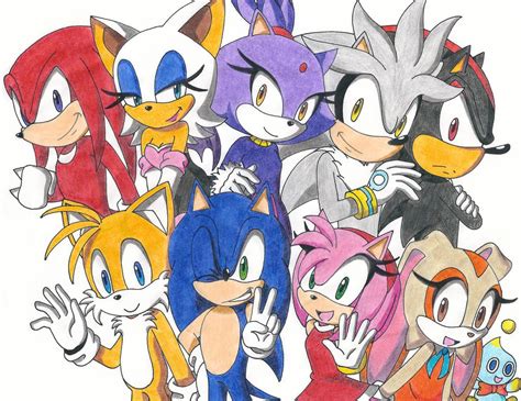 Sonic and Friends by RedFire199-S on DeviantArt