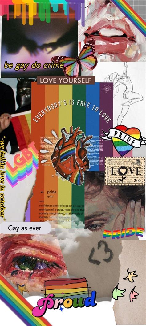 Pride Aesthetic Collage Wallpaper Queer Wallpaper Aesthetic Gay