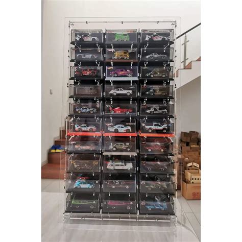 Coval Brc Acrylic Display Case For Basic Boxed Hot Wheels Rlc Shopee Malaysia