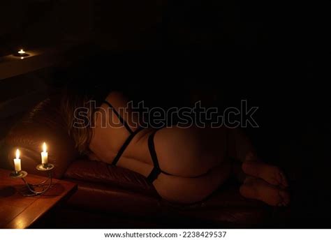 Beautiful Naked Woman Dark Room Light Stock Photo Shutterstock