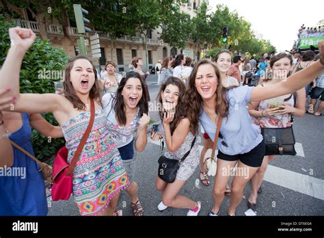Gay Pride Madrid Stock Photo Alamy