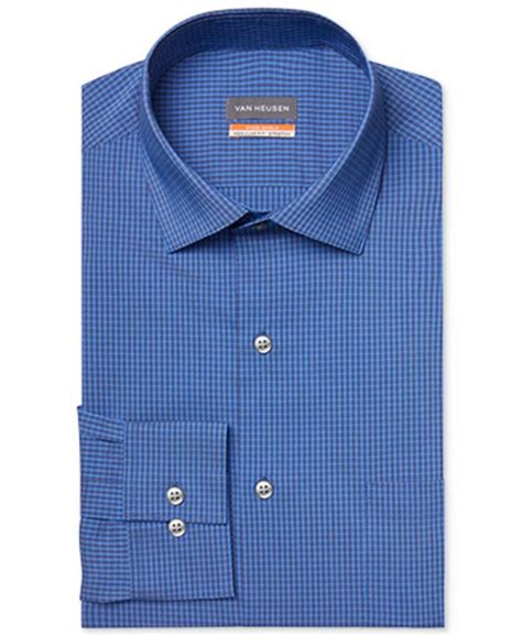 Van Heusen Mens Stain Shield Regular Fit Stretch Dress Shirt Macys