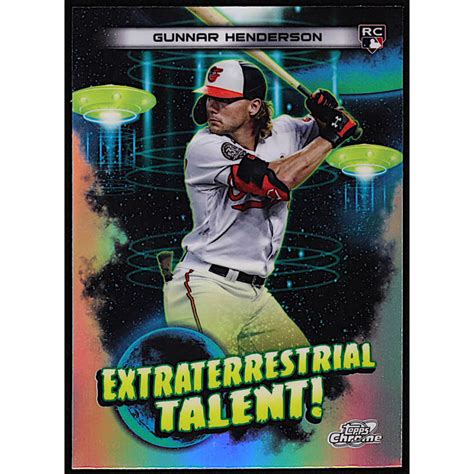 Gunnar Henderson Topps Cosmic Chrome Extraterrestrial Talent Et