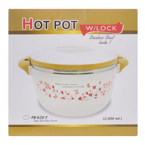 Purchase Happy Ware Hot Pot With Lock X X Cm Ml Beige Su Online At Best Price In