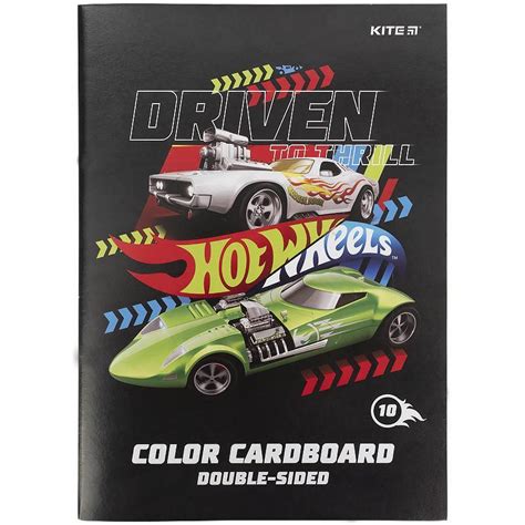 Картон Цветной Kite Hot Wheels А4 10лист 10цвет HW21 255 Купить Недорого на Bigl ua 1388379862