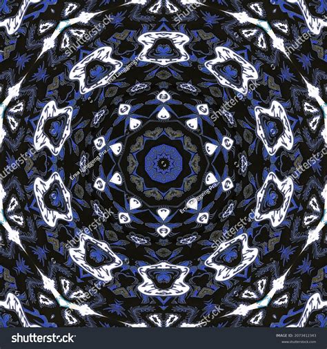 Batik Handicraft Art Batik Line Art Stock Illustration 2073412343