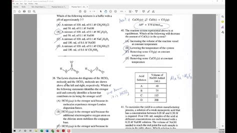 2015 Int Ap Chemistry Multiple Choice Explanation Video 3 Youtube