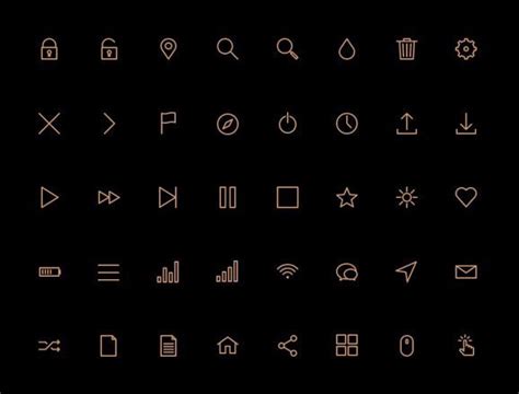 60 Free Outline Icon Sets Perfect For Contemporary Designs