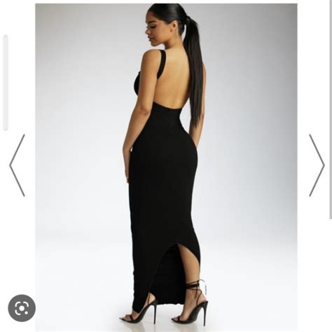 Naked Wardrobe Dresses Nwt Sexy Black Nw Snatched Midi Maxi Naked Wardrobe Bodycon Dress Xs