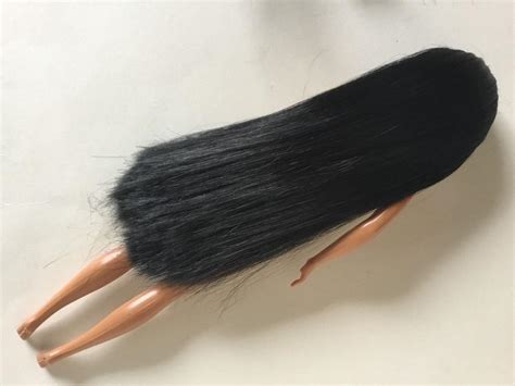 Nude Barbie Doll Disney Pocahontas Indian Mattel Long Black Silky Hair