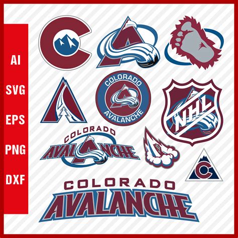 colorado avalanche svg nhl national hockey league team svg logo clipa