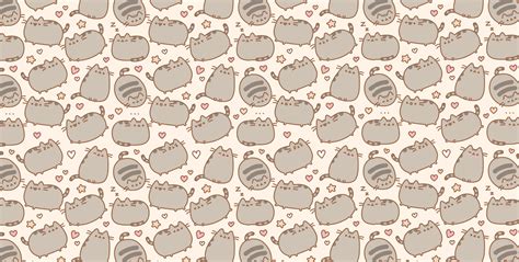 Pusheen Cat Desktop Wallpaper Wallpapersafari Winter Wallpaper
