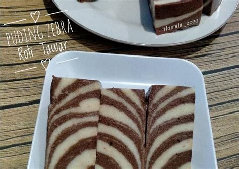 Resep Puding Zebra Roti Tawar Oleh Kurniasari Cookpad