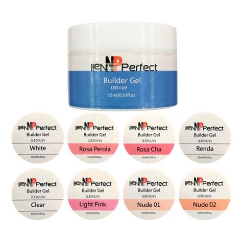 Gel Nail Perfect Led Uv Construtor g Cores Nude Creamy e Rosa Pérola Shopee Brasil