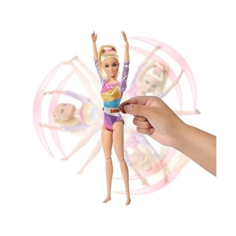 Barbie Coffret Gymnastique Avec Poupée Blonde Pince En C Poutre