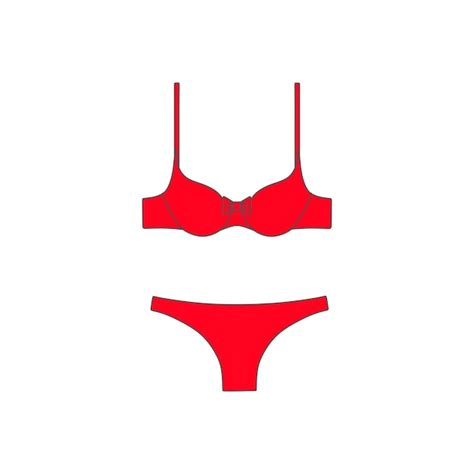 Conjunto de calcinha lingerie e sutiã cueca de algodão Vetor Premium