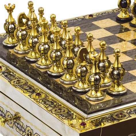 Золотые шахматы "Имперские".