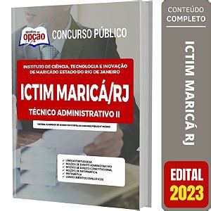 Apostila ICTIM Maricá RJ Técnico Administrativo I Solução Cursos e